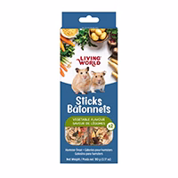 LivingWorld 2 bâtonnets pour hamsters, légumes,90g