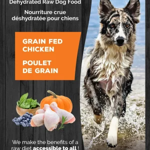 Hurraw chien nourriture déshydratée Poulet 4 x 25 tasses