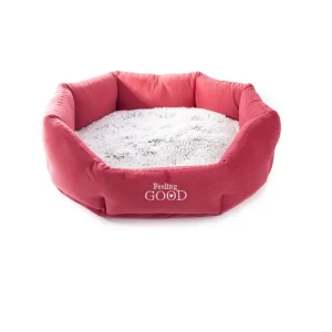 Corbeille igloo confort Martin Sellier rouge (65cm) pour chat Haute Qualité